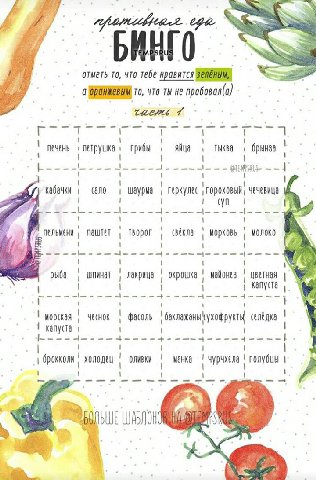 0 отметь To, что тебе нравится зелёным, a0 ТО, ЧТО He 7 печень петрушка грибы яйца брынза кабачки (ano шаурма геркуле чечевица пельмени пвштет творог морковь MONOKO рыба шпинат лакрица окрошка 1 майон