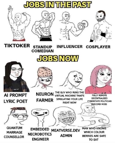 =A\ у TIKTOKER stanpup INFLUENCER COSPLAYER COMEDIAN INOW THE GUY WHO RUNS THE PROMPT NEURON VIRTUAL MACHINE THAT'S FULLY REMOTE YOUR LIFE CYBERSTATE POLITICIAN DECENTRALISED LYRIC POET FARMER MOD) QU