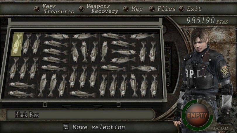 Keys Weapons Mey Treasures Recovery мар Miles 095] 985190 у у я i за В я я woe 4 Move selection