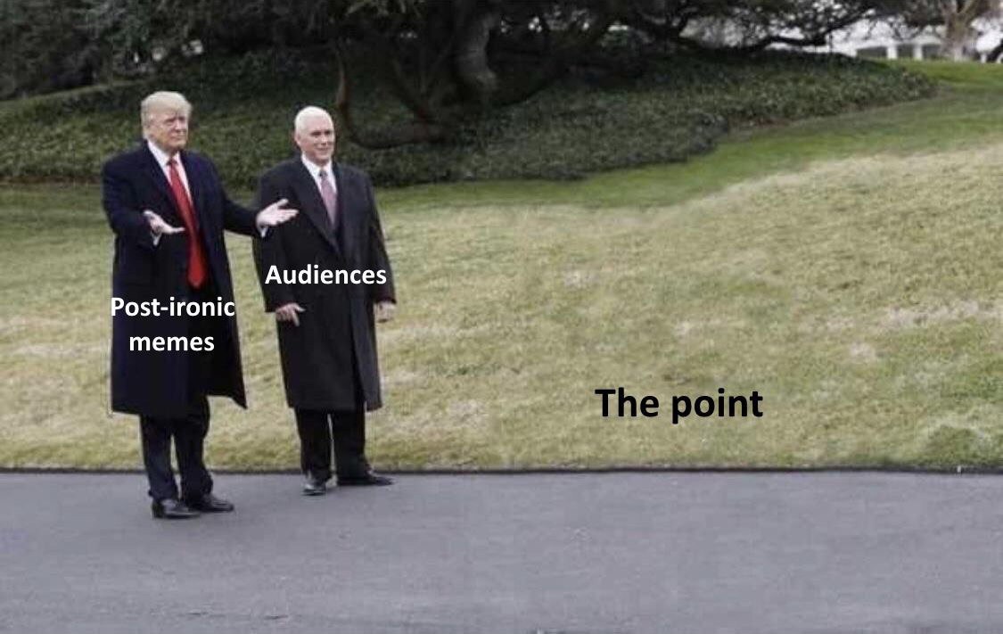 Audiences Post-ironic memes