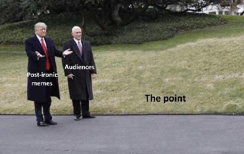 Audiences Post-ironic memes