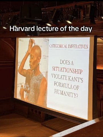 Harvard lecture of the day