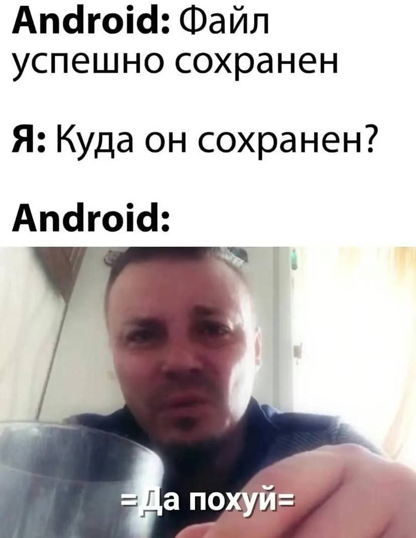 Android: Файл успешно сохранен Я: Куда он сохранен? Android: