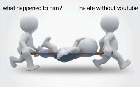 what happened to him? he ate without youtube