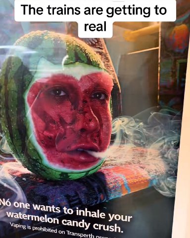 The trains are getting to real one wan Onc 0 inhale your Vaping is Prohibited on Transperth апау Crush.
