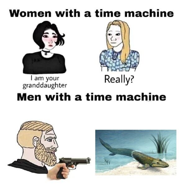 Women with а time machine Really Men with a time machine