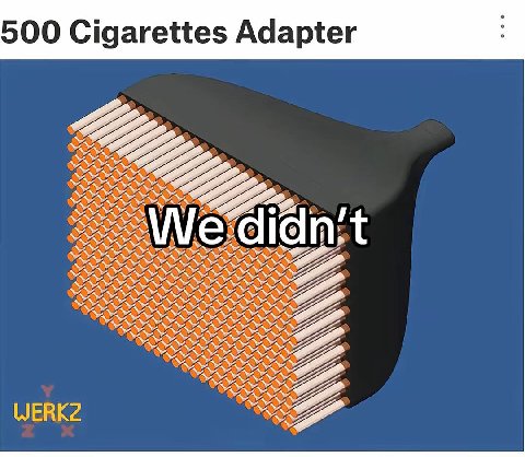 500 Cigarettes Adapter WERK2