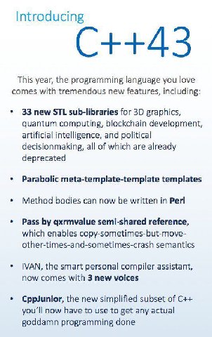 Introducing This year, the programming language you love comes with tremendous new features, including: 33 new STL sub-libraries for graphics, quantum computing, blockchain development, artificial int