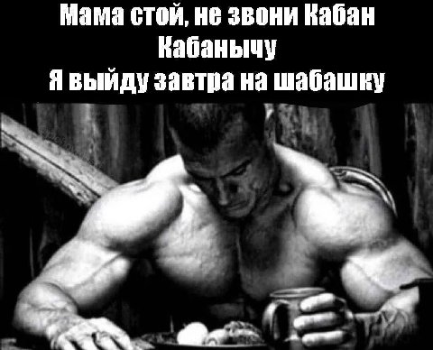 Мама стой, не звони Кабан Кабанычу Я выйду завтра на шабашку