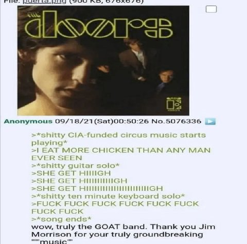 4 a> Anonymous No.5076336 *shitty СТА-Гипаеа rcus music starts playing* EAT MORE CHICKEN THAN ANY МАМ EVER SEEN guitar solo* GET SHE GET *shitty ten minute keyboard solo* FUCK FUCK FUCK FUCK FUCK FUCK