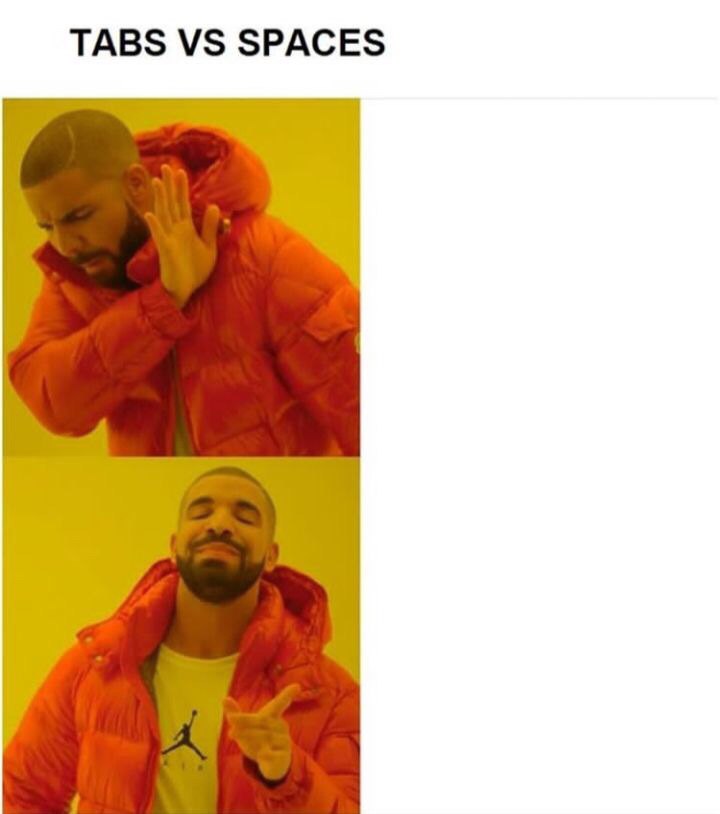 TABS SPACES