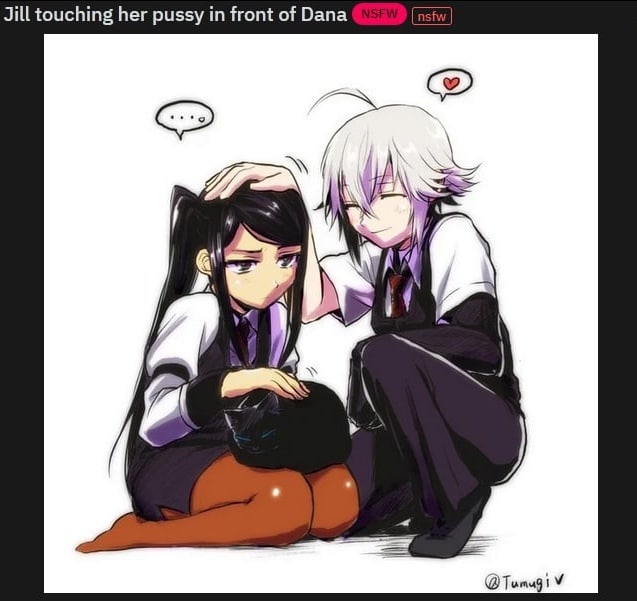 Jill touching her pussy in front of Dana A б У