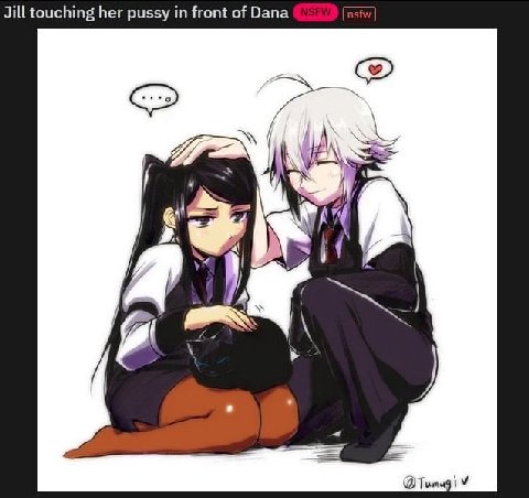 Jill touching her pussy in front of Dana A б У