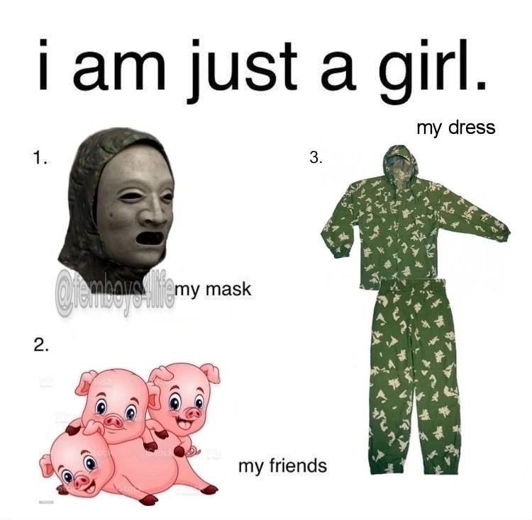 just a girl. my dress 4 my mask А 4 my friends