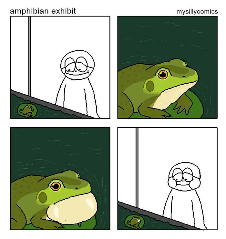 amphibian exhibit mysillycomics