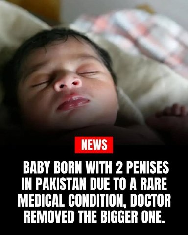 53 NEWS BABY BORN WITH 2 PENISES IN PAKISTAN DUE ТО A RARE MEDICAL CONDITION, DOCTOR REMOVED THE BIGGER ONE.
