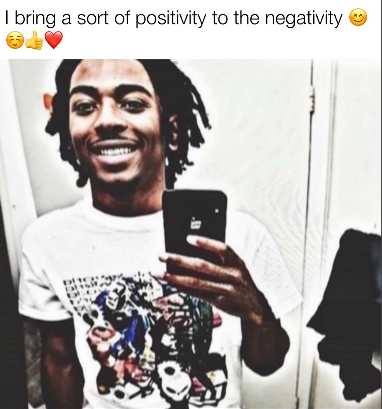 а of positivity to the negativity