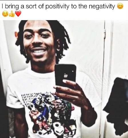 а of positivity to the negativity