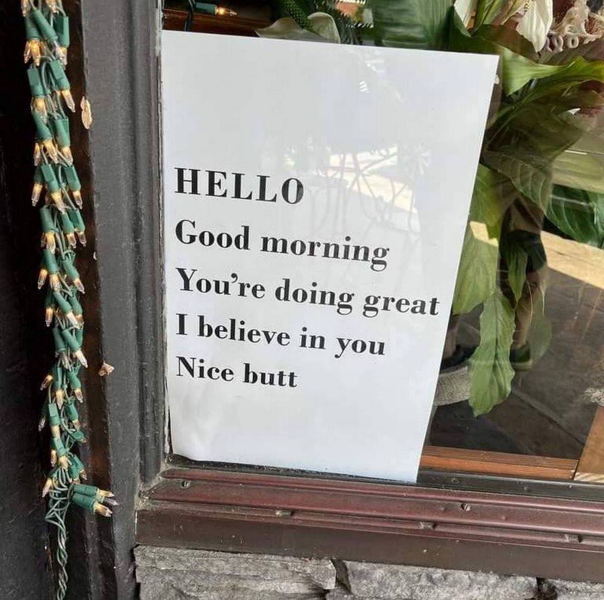 a HELLO Good Ornine doing great I believe you Nice butt i