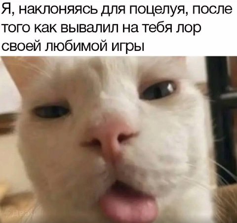 Я, наклоняясь для поцелуя, после того как вывалил на тебя лор своей любимой игры