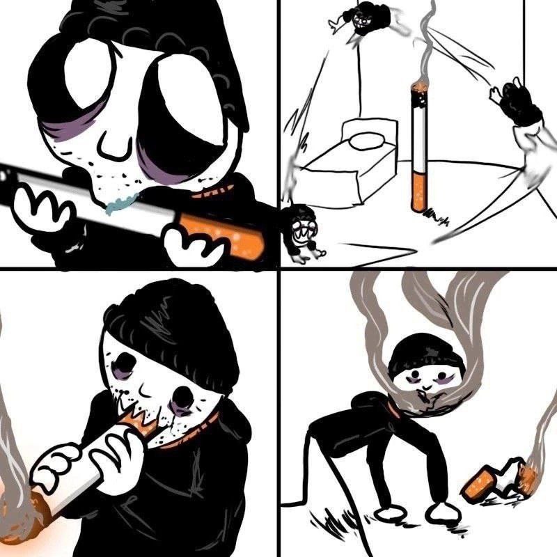 Курить люблю пиздец