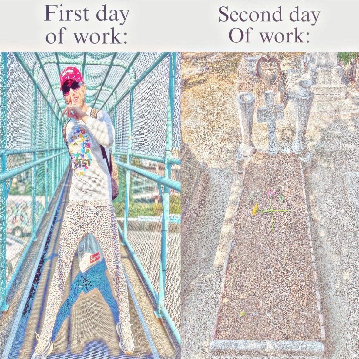 First day Second day Of work: of wor и Me i Boe as i 45 A 4 у i, И A} 4