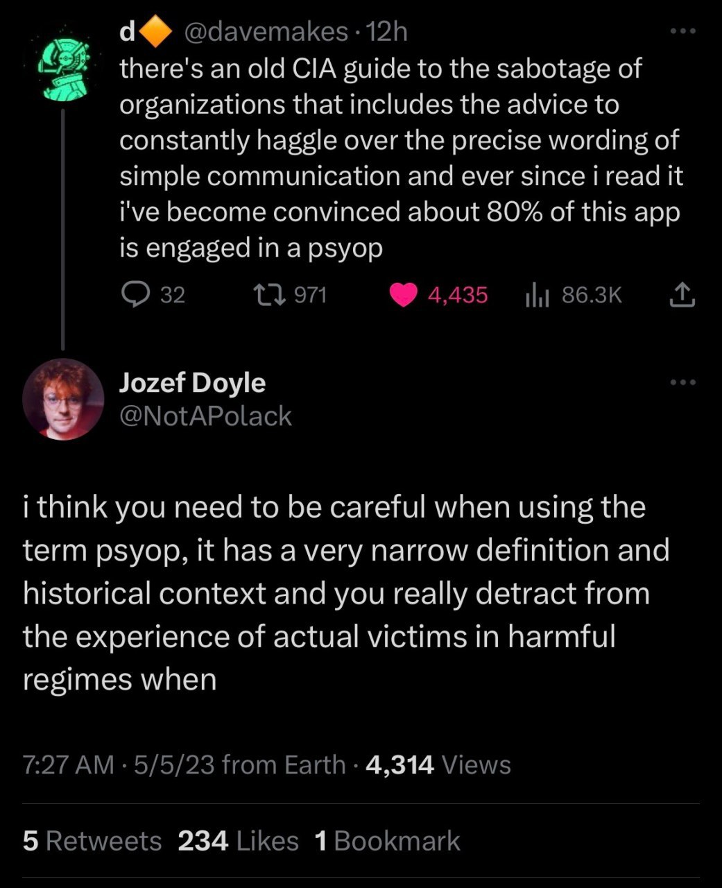 а a there's an old CIA guide to the sabotage of organizations that includes the advice to constantly haggle over the precise wording of simple communication and ever since i read it ive become convinc