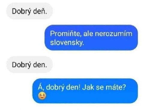 Dobry den. Dobry den.