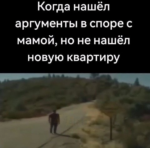 Когда нашёл аргументы в спорес мамой, но не нашёл новую квартиру