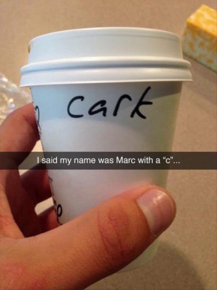 said my name was Marc with а