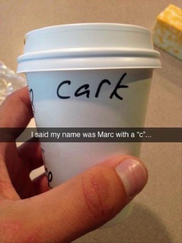 said my name was Marc with а