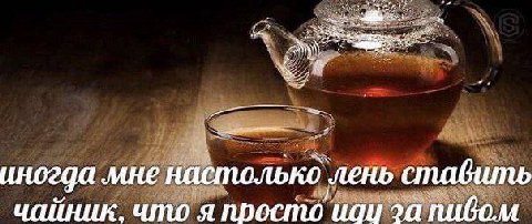 per У иногда мне наствлько ЛЕНЬ чайник. что я просто иди за пивом
