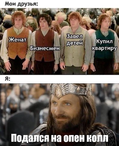 Мои друзья be Женат Завел детей Купил Бизнесмен квартиру Подался на опен колл