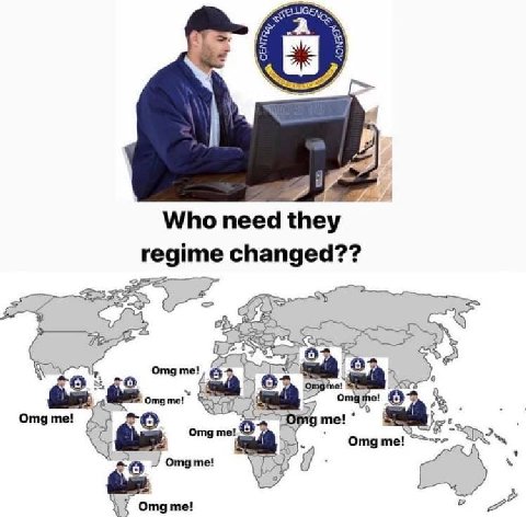 Who need they regime changed?? Omg me! Omg me! omg me! 5 Omg me! Omg me! Omg me!