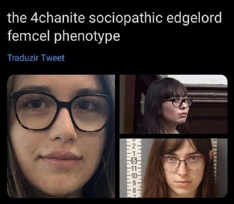 the 4chanite sociopathic edgelord femcel phenotype Traduzir Tweet