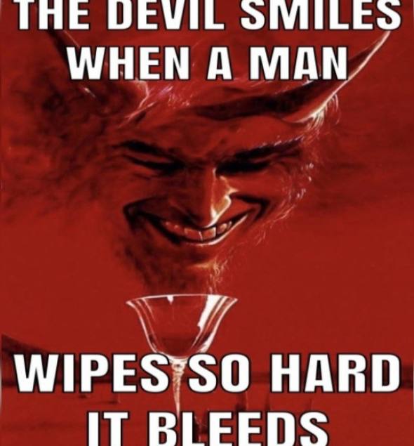 THE DEVIL WHEN A MAN у HARD