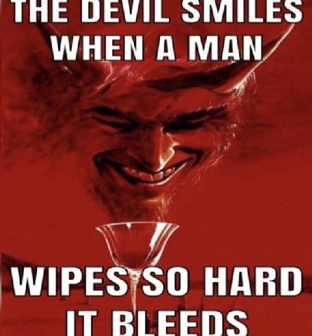 THE DEVIL WHEN A MAN у HARD