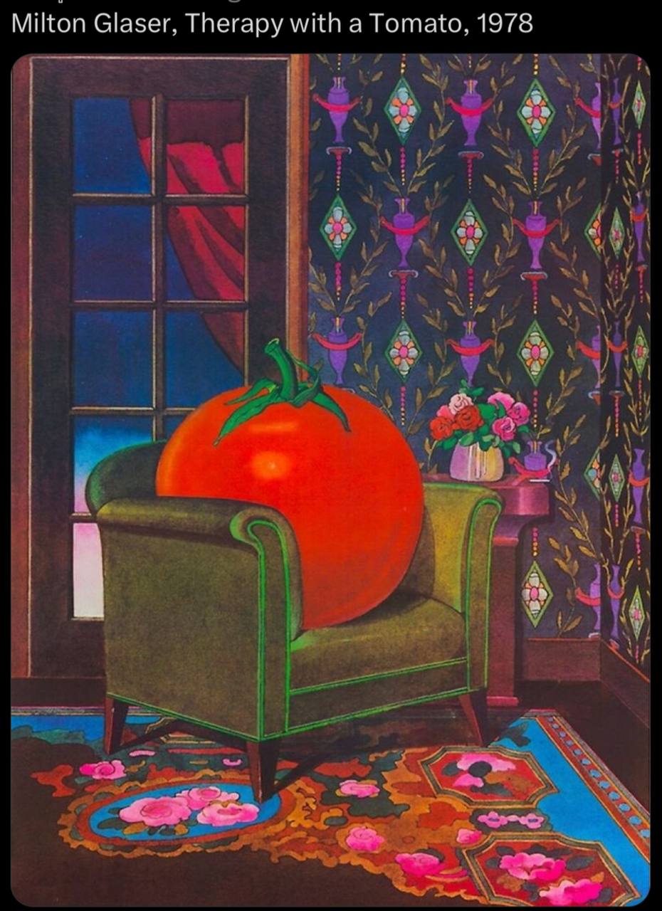 Milton Glaser. Therapy with a Tomato. 1978