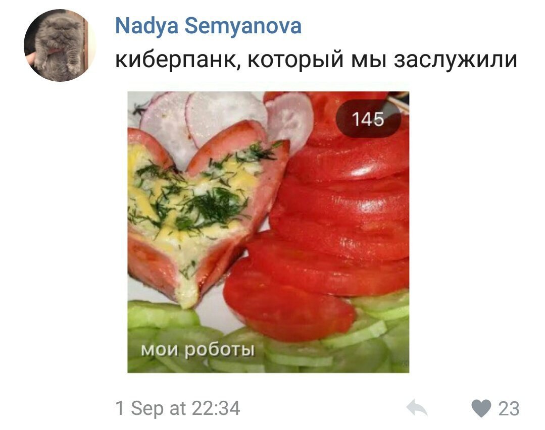 Nadya Semyanova киберпанк, который мы заслужили 145 мои роботы 1 Sep at 22:34 23