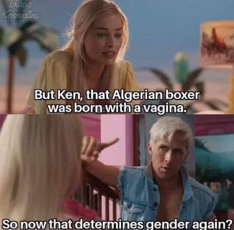 But Ken, that Algerian boxer was born амадта. So now that determines again?