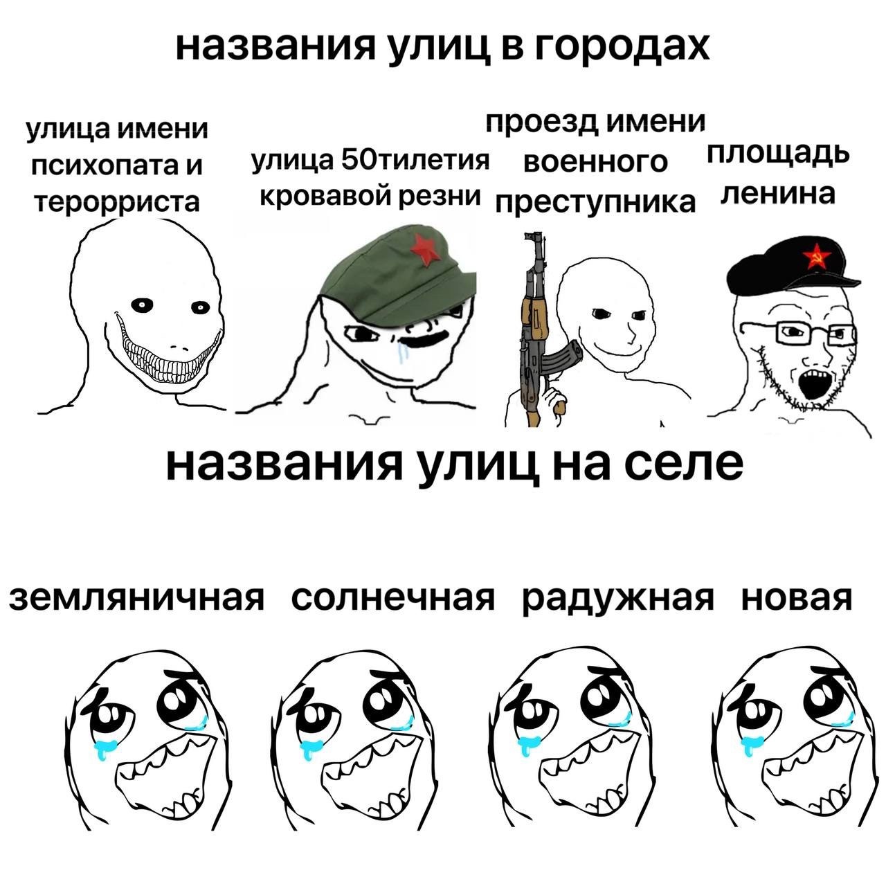 названия улиц в городах проезд имени улица имени психопата и улица 50тилетия военного терорриста кровавой резни преступника Ленина о о названия улиц на селе земляничная солнечная радужная новая