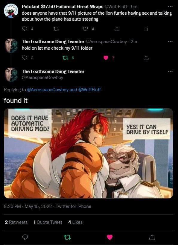 Petulant $17.50 Failure at Great Wraps апуопе have that of the lion furrics having sex and talking how the plane паз auto The Loathsome Dung Tweeter hold on let me check my folder The Loathsame Dung T