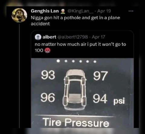 Мара gon а pothole and plane accident albert how much putit мой to 93 97 96 94 psi и Тие Ргеззиге