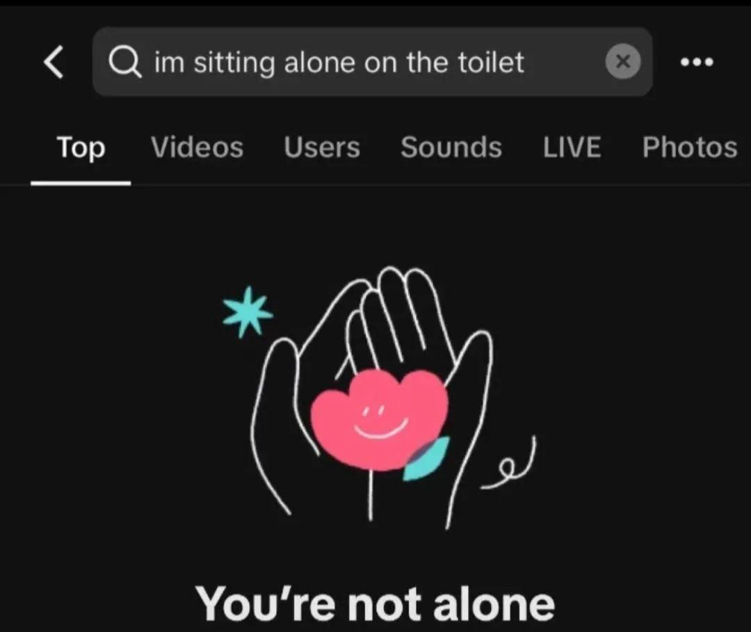Qimsitting alone on the toilet Тор You’re not alone