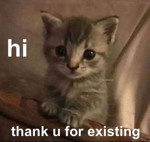 thank for existing