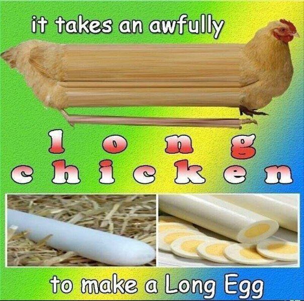 it takes an awfully a aed К a Long Egg