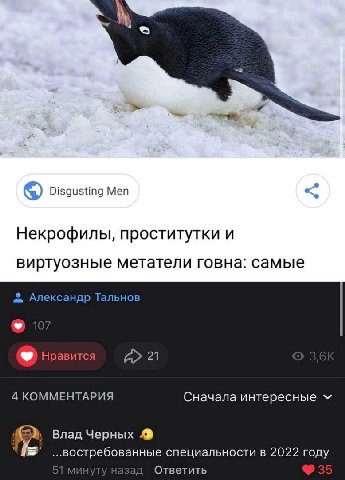 Disgusting Men Некрофилы, проститутки и виртуозные метатели говна: самые 2 Александр Тальнов 1 Нравится 21 4 КОММЕНТАРИЯ Сначала интересные Влад Черных специальности в 2022 году 51 минуту назад Ответи