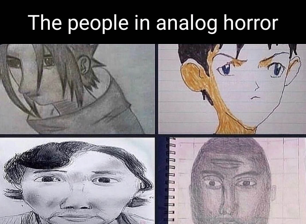 The people in analog horror 4 4 alF В dal) ift