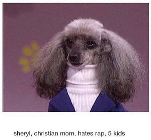 sheryl, christian mom, hates rap, 5 kids