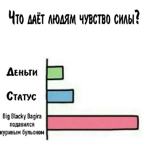 Что ЧУВСТВО СИЛЫ? Ctatyc Big Blacky Bagira подавился куриным бульоном